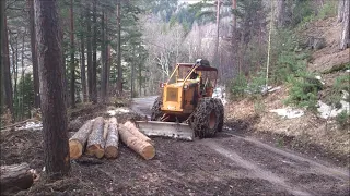 Forestry in Austria Skidder Iwafuji T30