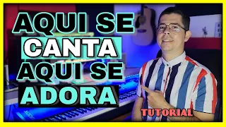 AQUÍ SE CANTA AQUÍ SE ADORA - VERSIÓN SALSA PIANO TUTORIAL