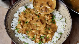 The Best Mushroom Stroganoff Recipe (You Won't Believe It's Vegan!)