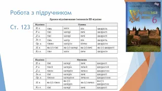 Урок № 46 Відмінювання іменників третьої відміни.