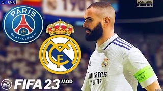 PSG vs REAL MADRID FIFA 23 MOD PS5 Realistic Gameplay & Graphics Ultimate Difficulty Career