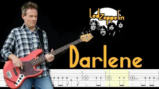 Led Zeppelin - Darlene (Bass Tabs & Tutorial) By John paul jones