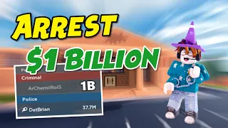 $1 BILLION! Arresting one of RICHEST players.. (Roblox Jailbreak)