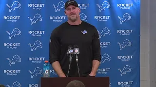 Hear from Dan Campbell after the Lions win their first playoff game in 32 years