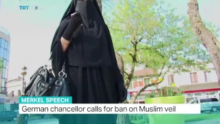 German chancellor calls for ban on Muslim veil