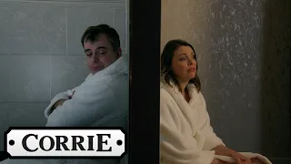 Steve Gets Locked in The Hotel Bathroom | Coronation Street