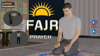 How to pray Fajr for men in islam subtitle & translated for beginners