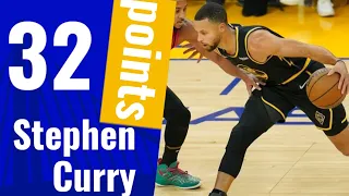 Stephen Curry Highlights (32 points, 7 rebs and 8 assits)