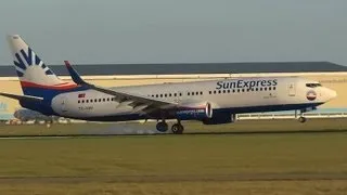Rocking Approach by this B737-8H  SunExpress TC-SNU at AMS Schiphol