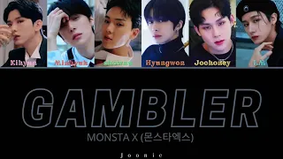 MONSTA X (몬스타엑스) GAMBLER Lyrics (Color Coded Lyrics Han/Rom/Eng)