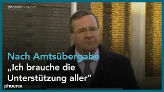 Amtsantritt: Statement von Boris Pistorius (SPD, Bundesverteidigungsminister) am 19.01.23