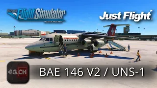 Microsoft Flight Simulator - FR - Update | Just Flight Bae 146 V2 : Vol complet avec le UNS-1