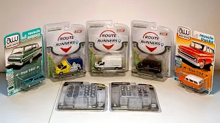 from Modelmatic UK - Greenlight Route Runners and Wheel Sets, Autoworld Chevy Nova and Suburban