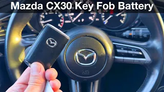 Mazda CX-30 How to replace key fob battery
