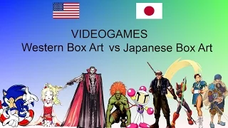 Videogames Box Art: JAPAN VS USA