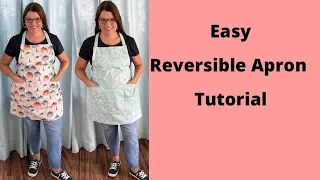 Thanksgiving- Fall / Everyday Reversible Apron Tutorial #apron #sewingtutorial #sewingproject