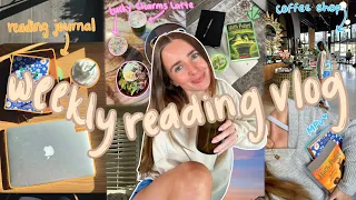 coffee shops☕️, finishing 3 books🎧, reading journal✨ | WEEKLY VLOG