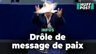 Cet eurodéputé a eu une drôle de manière d’envoyer un message de paix