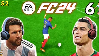 Messi & Ronaldo play FIFA Vs. Haaland & Mbappé!