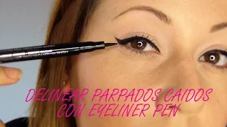 COMO DELINEAR  OJOS PEQUEÑOS  CON  PARPADOS CAIDOS FACIL / INMAZEN