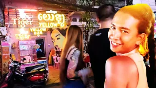 Nightlife Phnom Penh | Night Walking Tour | Street 136 | ភ្នំពេញនាពេលរាត្រី