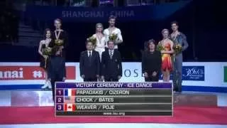Ice Dance Victory Ceremony WC2015