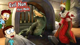 Royal Queen Evil Nun in Hard Mode Sewer Escape | Shiva and Kanzo Gameplay