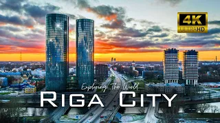 The imposing city of Latvia 🇱🇻 Riga in 4k 60fps by drone
