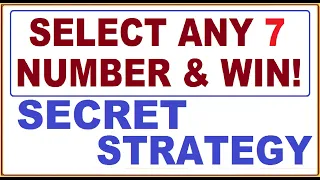 Secret Lottery Strategy to win the Jackpot & Consolation Prize in Every Draw