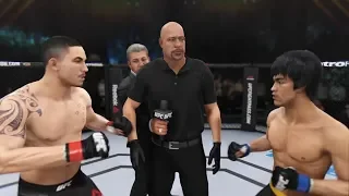 Robert Whittaker vs. Bruce Lee (EA Sports UFC 3) - CPU vs. CPU - Crazy UFC 👊🤪