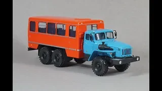 УРАЛ-4320 (ямз 238) НефАЗ Вахта 1:43 (киммерия) обзор масштабная модель автолегенды ссср / Model