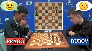 Praggnanandha vs Daniil Dubov | FIDE World Blitz 2023