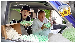 MEGTÖLTÖTTEM *100.000 PUFIVAL* APA KOCSIJÁT - PRANK WAR 😱🚗 I WhisperTon