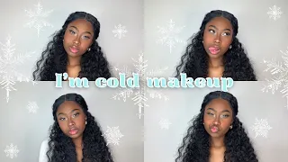 Je teste le makeup TikTok "I'm cold" (black girl edition) ❄️