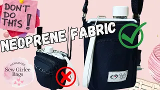 Sewing Neoprene fabric and lessons learned | what not to do with neoprene fabric