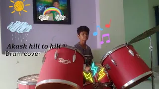 Akash hili to hili || Sadri christian song || Drum cover