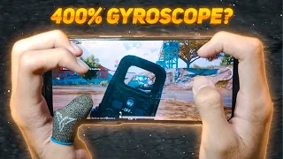 Power of 400% Gyroscope?! 😨 || HANDCAM ROG Phone 6 || 5 Fingers & Gyroscope || PUBG Mobile!