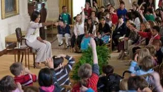 First Lady Michelle Obama Q&A with Children