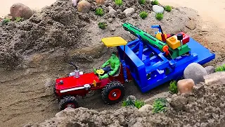 Diy tractor making mini plow machine science projects   mini water pump