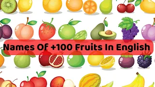 Names Of +100 Fruits In English | Learn Fruits Name With Animation  #learnenglish #fruitsname #viral