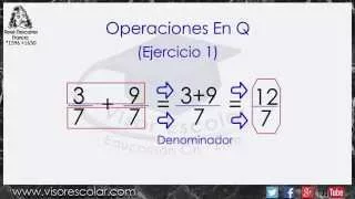 Operaciones con números racionales - Operaciones en Q - Nivel 1 Básico