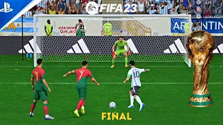 FIFA 23 RONALDO VS MESSI PORTUGAL VS ARGENTINA FIFA WORLD CUP FINAL PENALTY SHOOTOUT 4K