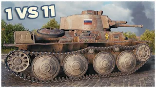 Pz.Kpfw. 38 (t) • ANT LIONS • 1 vs 11 WoT Gameplay