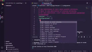 Attach debugger to a running Node process in VS Code (4/5 - Debugging in VS Code)