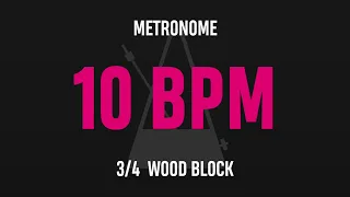 10 BPM 3/4 - Best Metronome (Sound : Wood block)