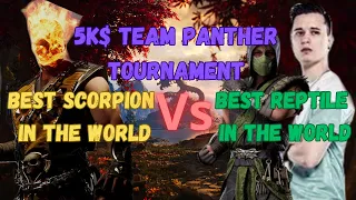 MK1 - THE BEST SCORPION Vs THE BEST REPTILE - MKJavierMK Vs HoneyBee - 5K$ Team Panther Tournament