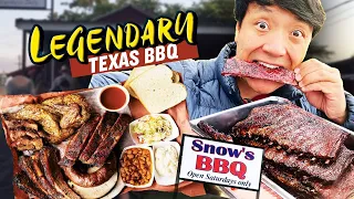 LEGENDARY TEXAS BBQ | FOUR HOURS Wait! Snow’s BBQ