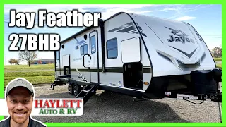 Carpetless Half Ton Bunkhouse! 2021 Jay Feather 27BHB Jayco Ultralite Travel Trailer RV Review