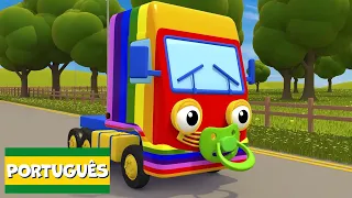 Caminhão bebê arco-íris | Garagem de Gecko | Carros infantis | Vídeos educativos