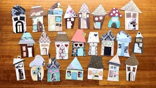 Whimsical Art Houses - Easy Tags for Junk Journals (Scrap Busting)